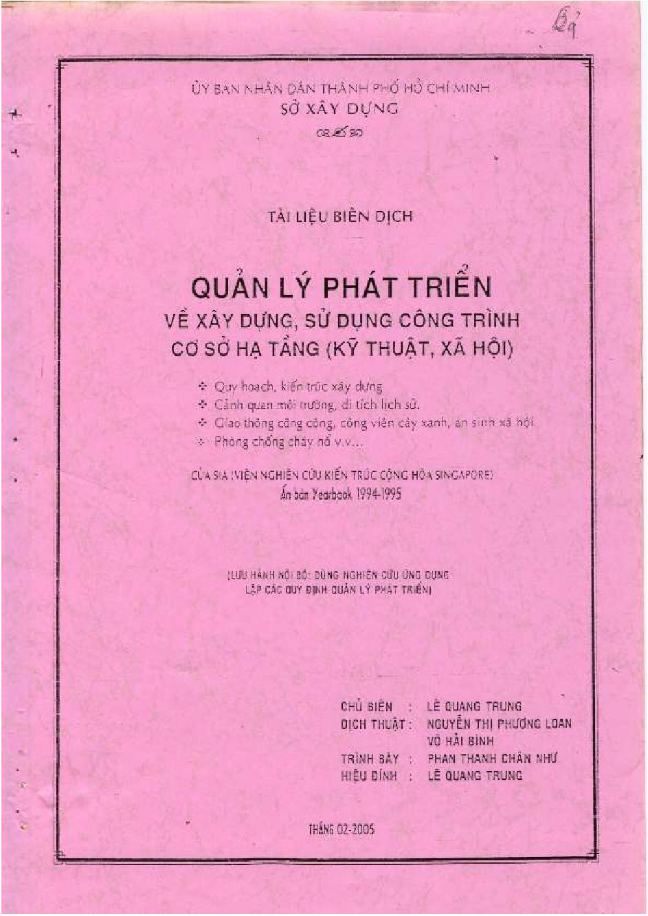 Quản lý phát triển về xây dựng, sử dụng công trình cơ sở hạ tầng (kỹ thuật, xã hội): $bQuy hoạch, kiến trúc xây dựng; Cảnh quan môi trường, di tích lịch sử; Giao thông công cộng, công viên cây xanh, an sinh xã hội; Phòng chống cháy nổ