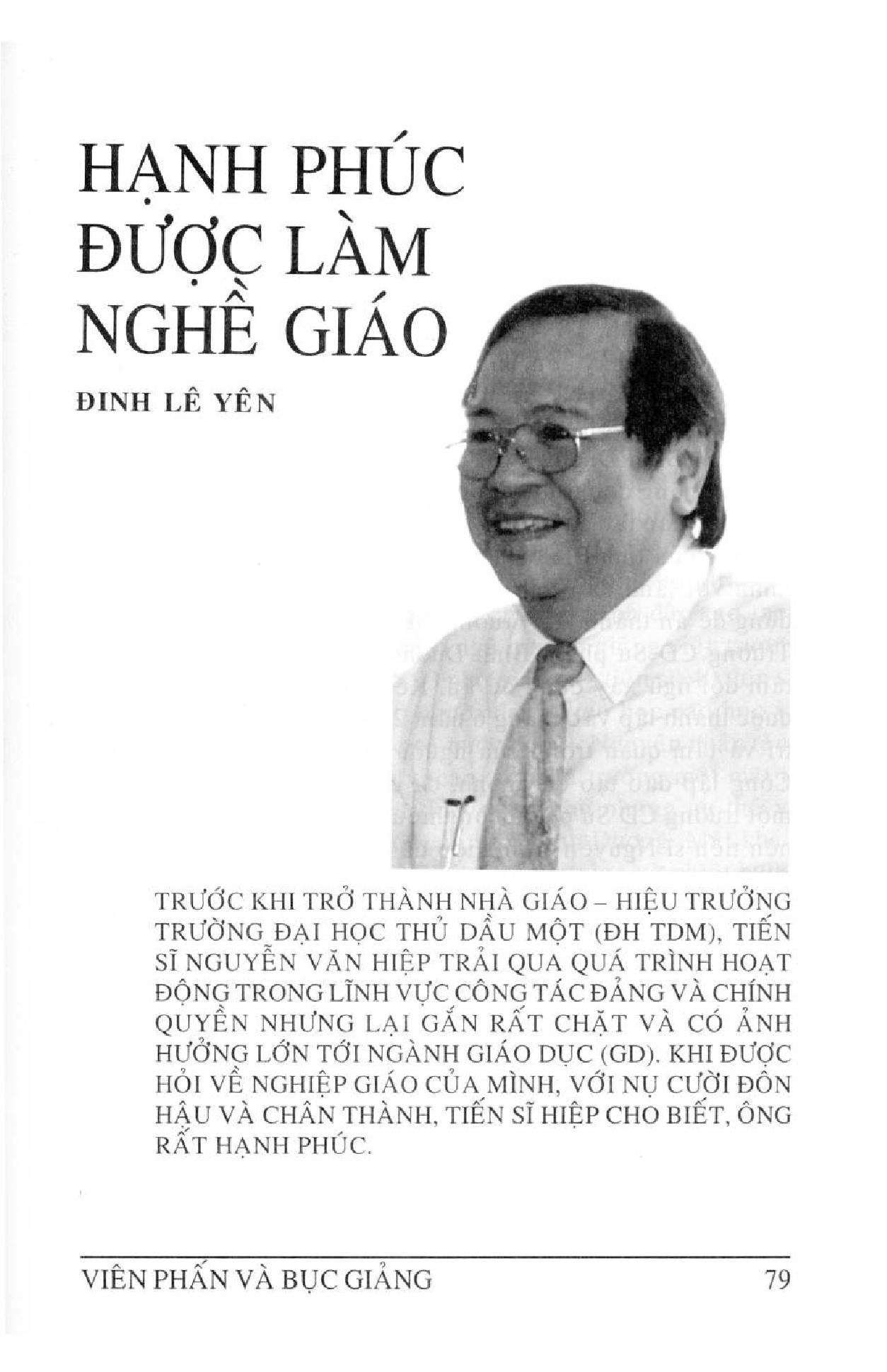 Hạnh phúc được làm nghề giáo