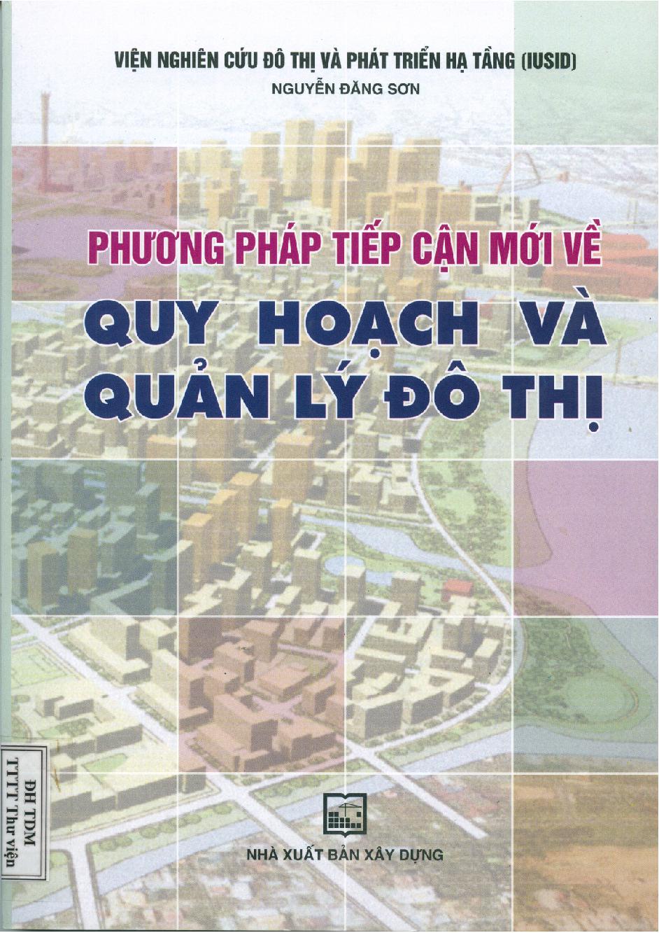 Phương pháp tiếp cận mới về quy hoạch và quản lý đô thị