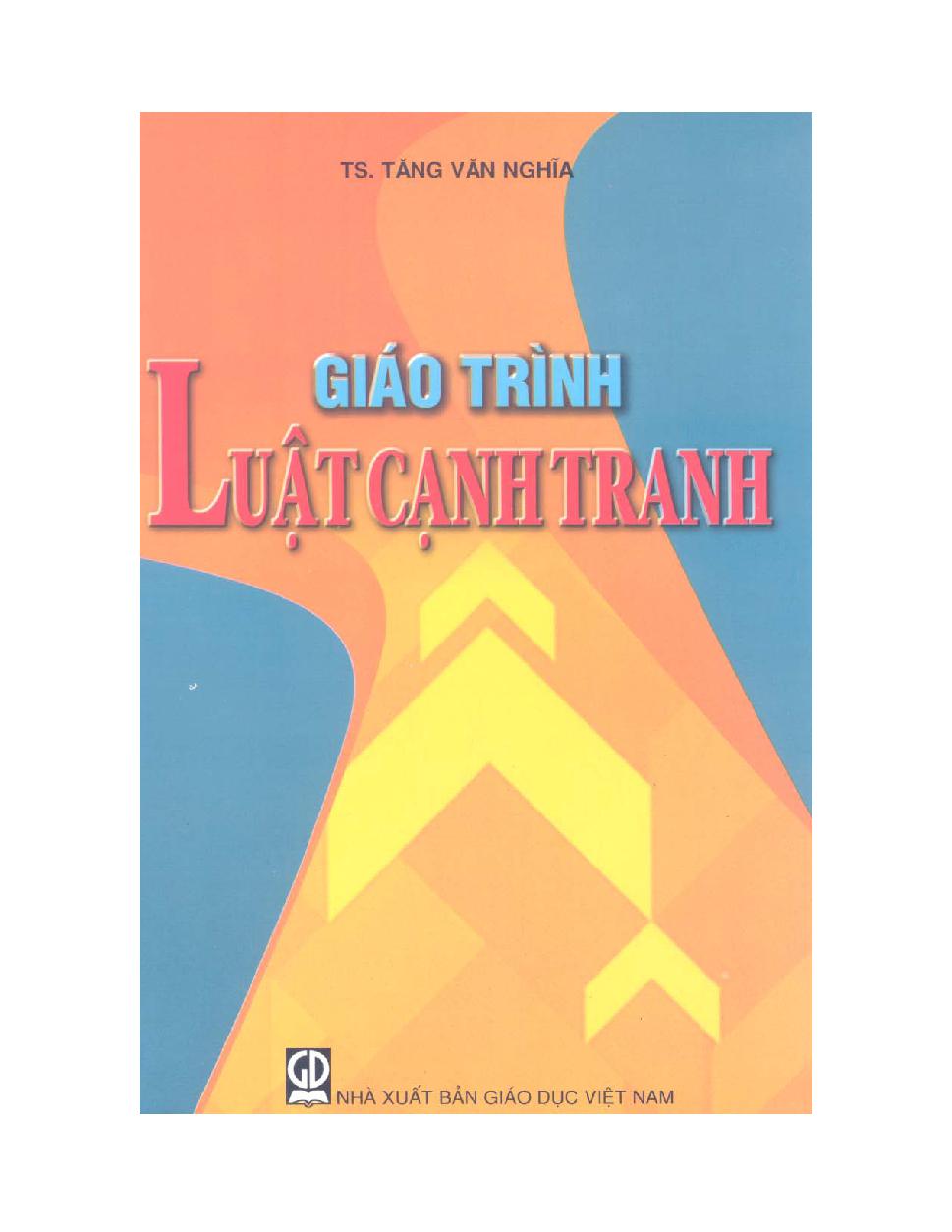 Giáo trình luật cạnh tranh