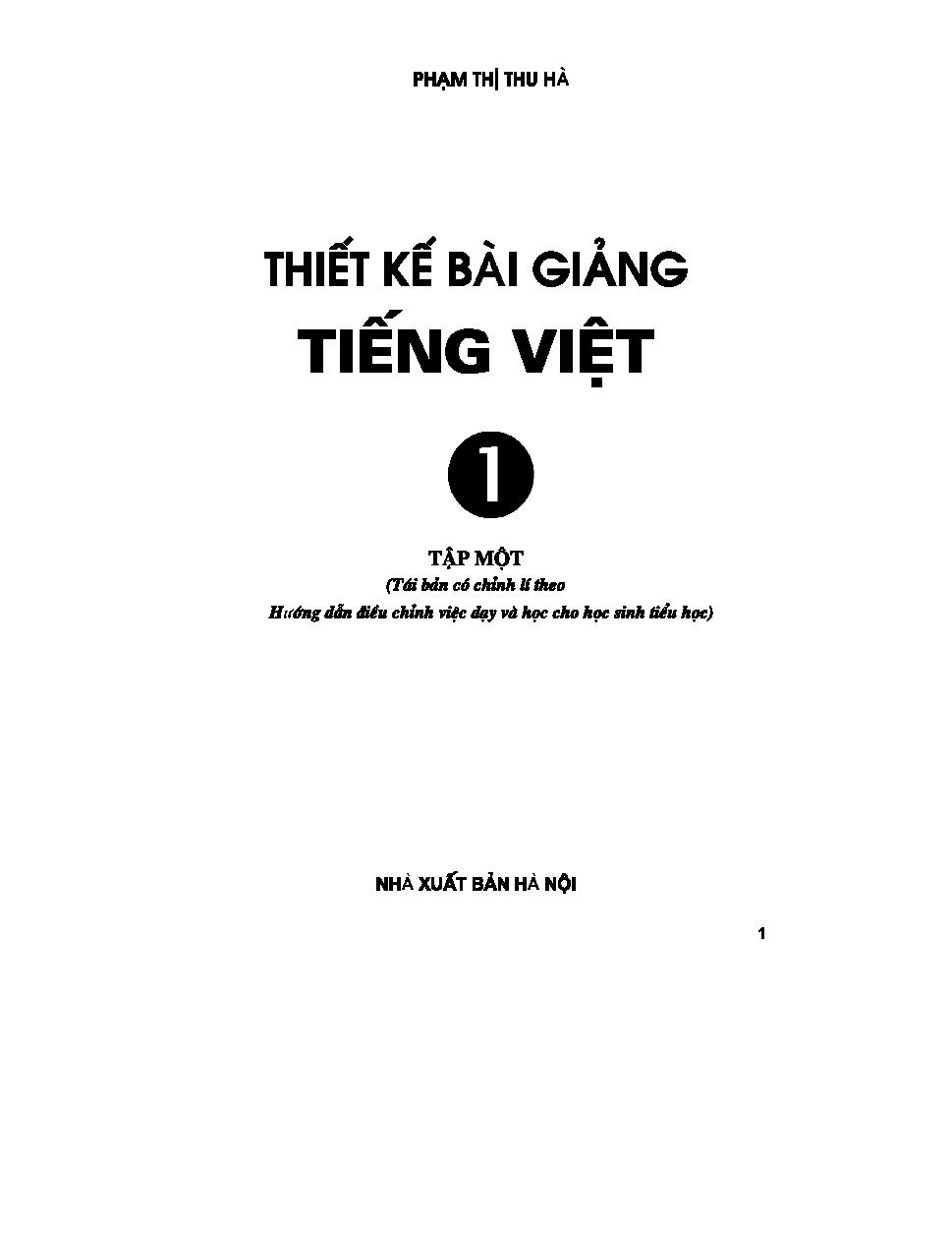 Thiết kế bài giảng Tiếng Việt 1.$nT.1