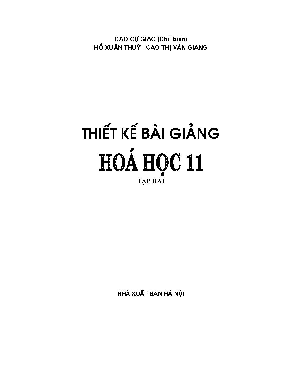 Thiết kế bài giảng hóa học 11.$nT.2