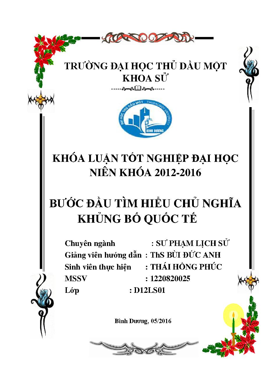 Bước đầu tìm hiểu chủ nghĩa khủng bố quốc tế