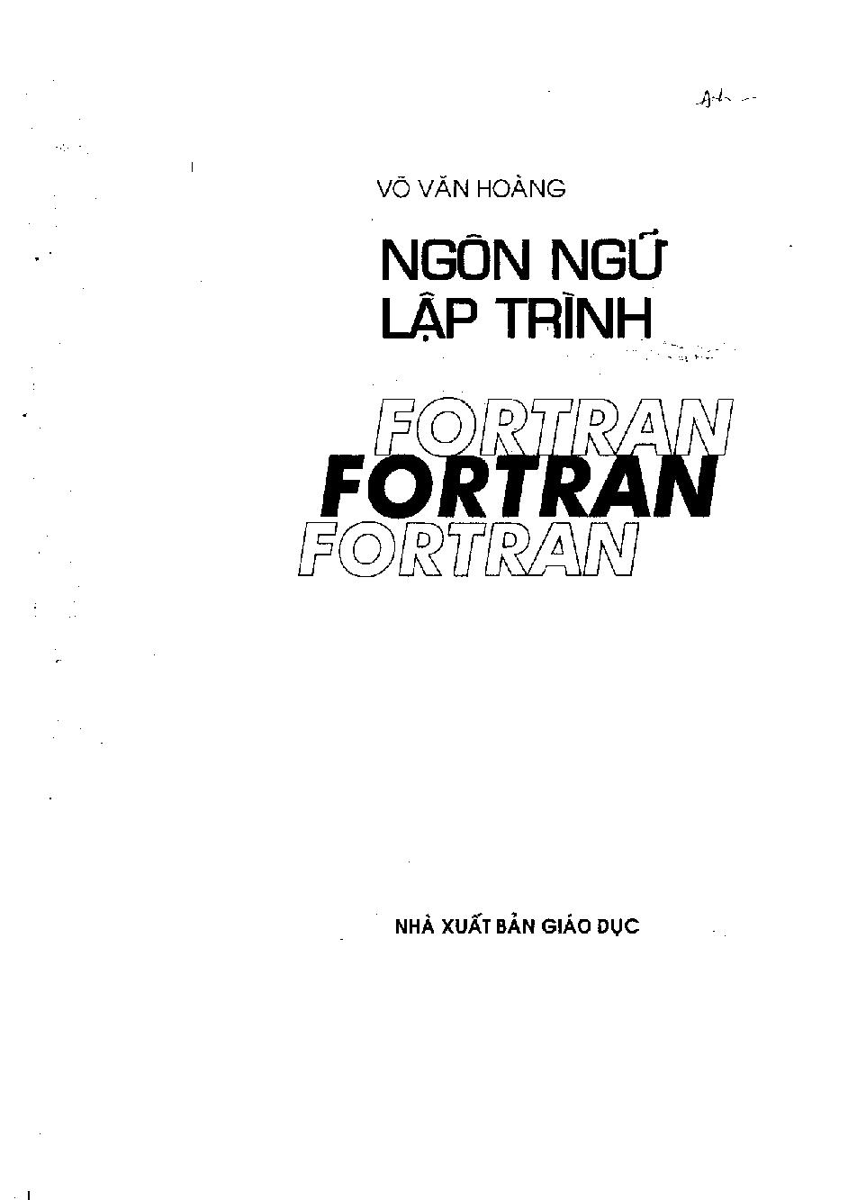 Ngôn ngữ lập trình Fortran