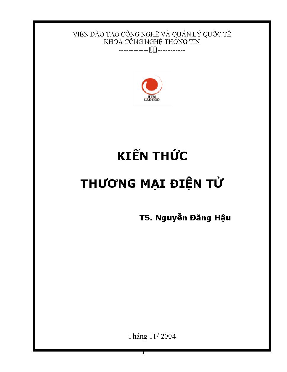 Kiến thức thương mại điện tử