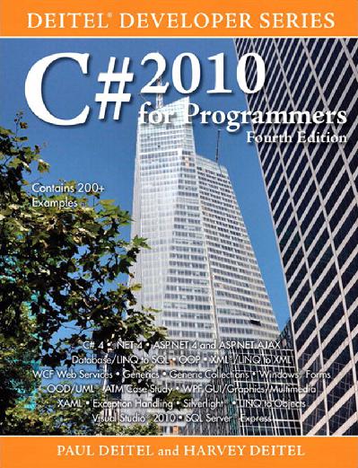 C# 2010 for programmers