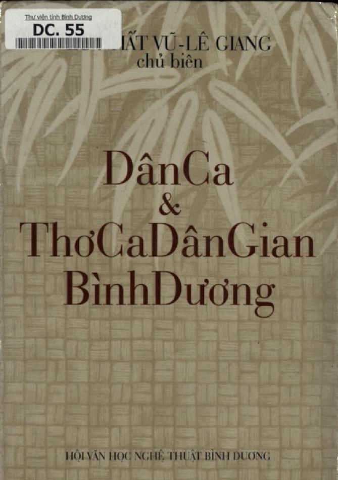 Dân ca và thơ ca dân gian Bình Dương