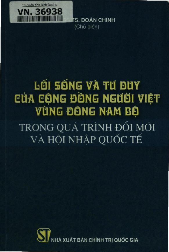 Lối sống và tư duy của cộng đồng người Việt vùng Đông Nam Bộ trong quá trình đổi mới và hội nhập quốc tế