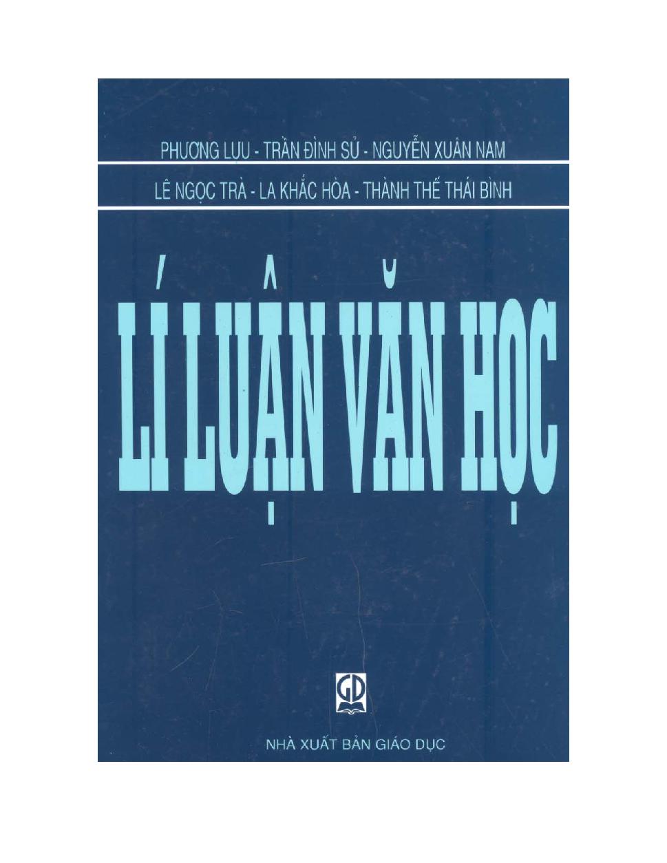 Lý luận văn học