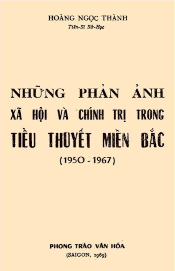 Những phản ánh xã hội và chính trị trong tiểu thuyết miền Bắc (1950-1967)