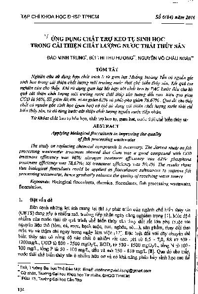 Ứng dụng chất trợ keo tụ sinh học trong cải thiện chất lượng nước thải thủy sản