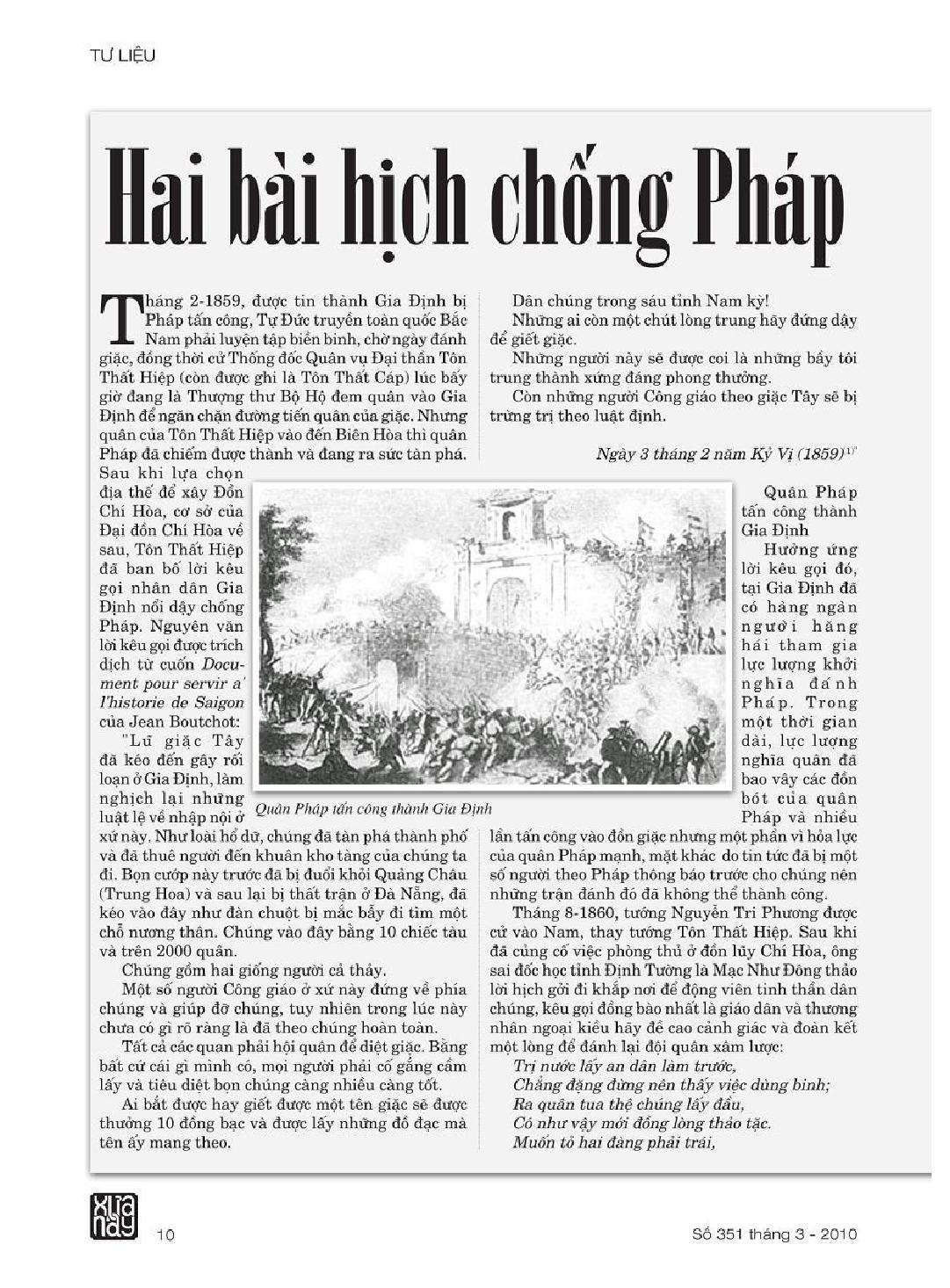 Hai bài hịch chống Pháp