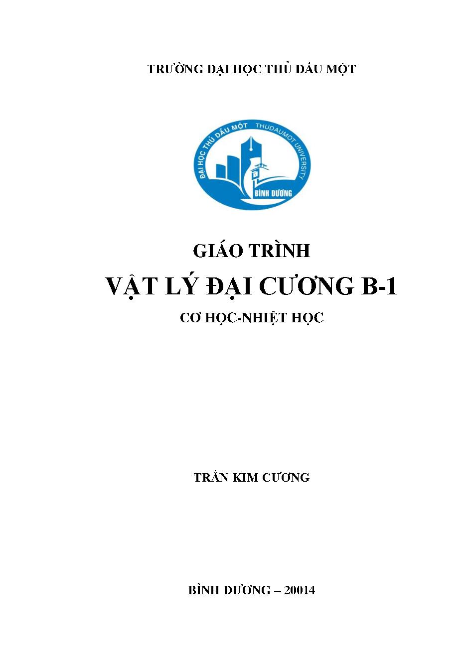 Giáo trình Vật lý đại cương B-1