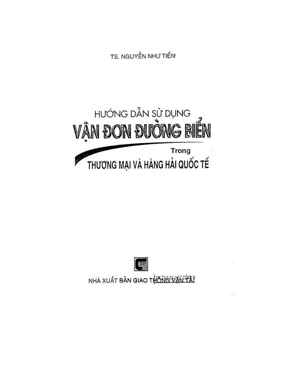 Hướng dẫn sử dụng vận đơn đường biển trong thương mại và hàng hải quốc tế