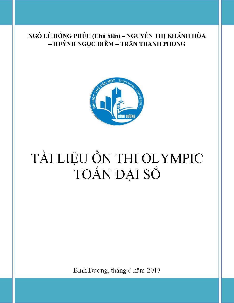 Tài liệu ôn thi Olympic toán đại số