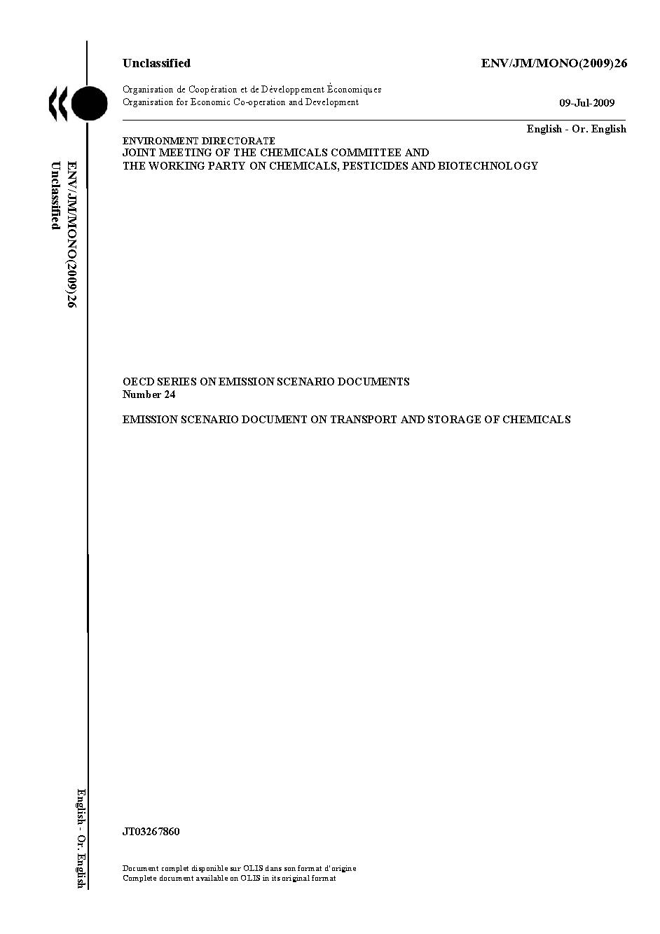 Series on Emission Scenario Documents