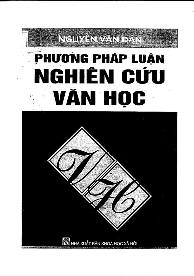 Phương pháp luận nghiên cứu văn học