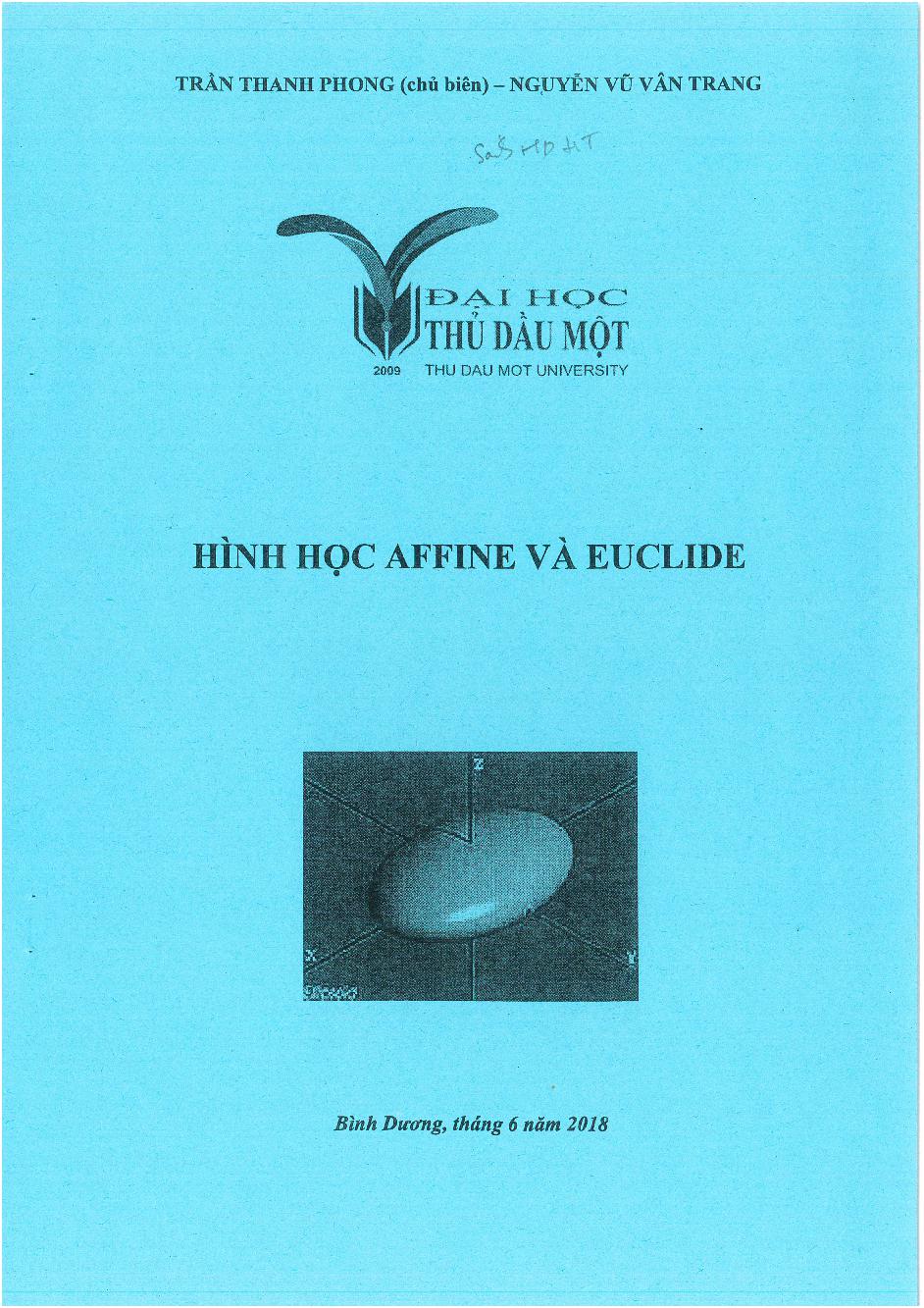 Hình học Affine và Euclide