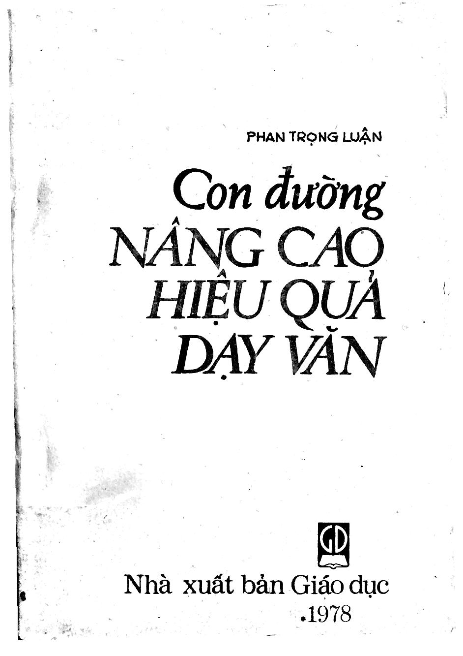 Con đường nâng cao hiệu quả dạy văn