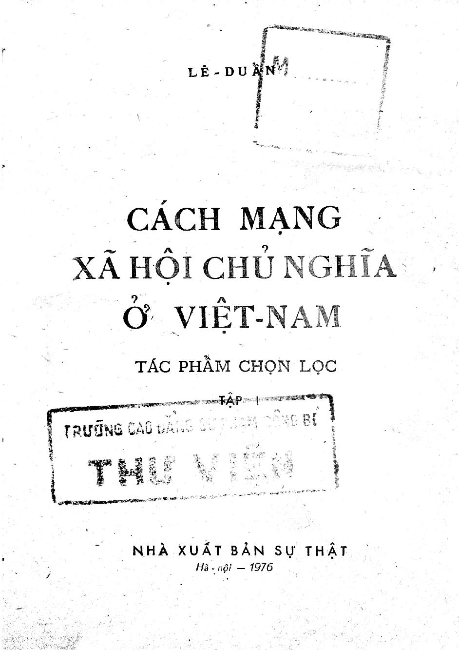 Cách mạng xã hội chủ nghĩa ở Việt Nam