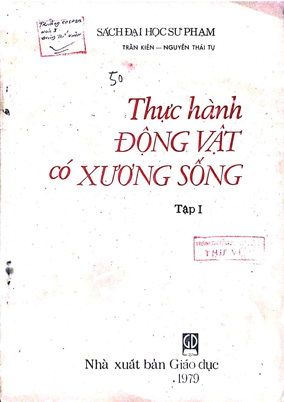 Thực hành Động vật có xương sống.