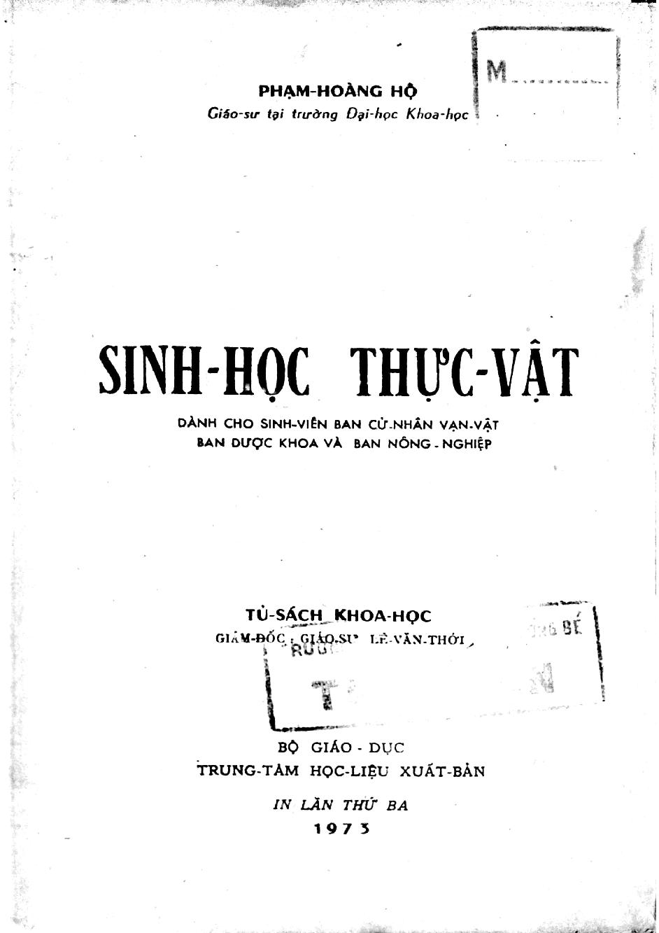 Sinh học thực vật