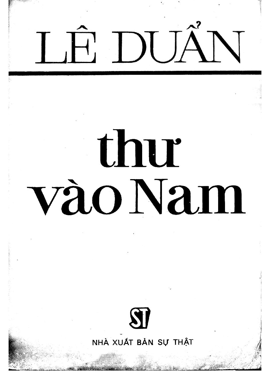 Thư vào Nam