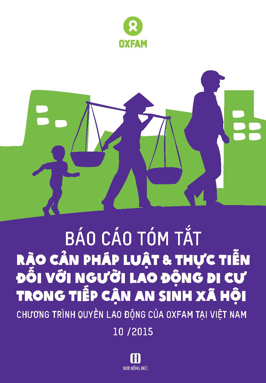 Rào cản pháp luật & thực tiễn đối với người lao động di cư trong tiếp cận an sinh xã hội