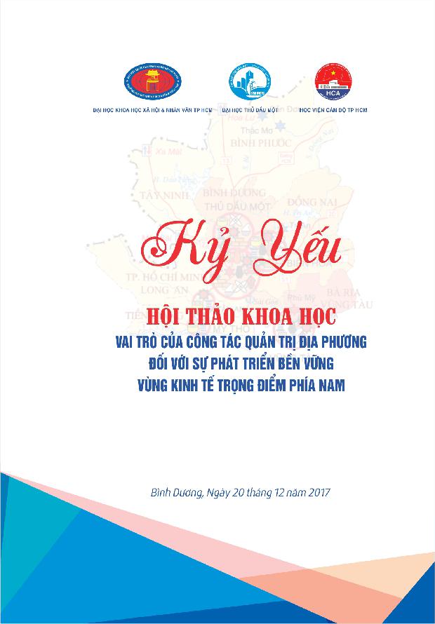 Hội thảo khoa học Vai trò của công tác quản trị địa phương đối với sự phát triển bền vững vùng kinh tế trọng điểm phía Nam