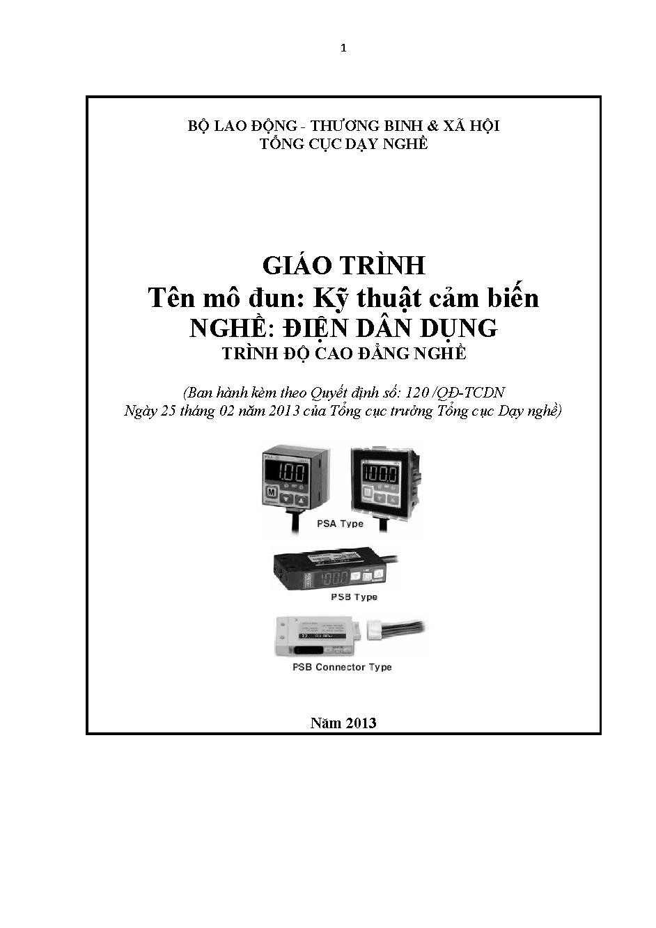 Giáo trình kỹ thuật cảm biến