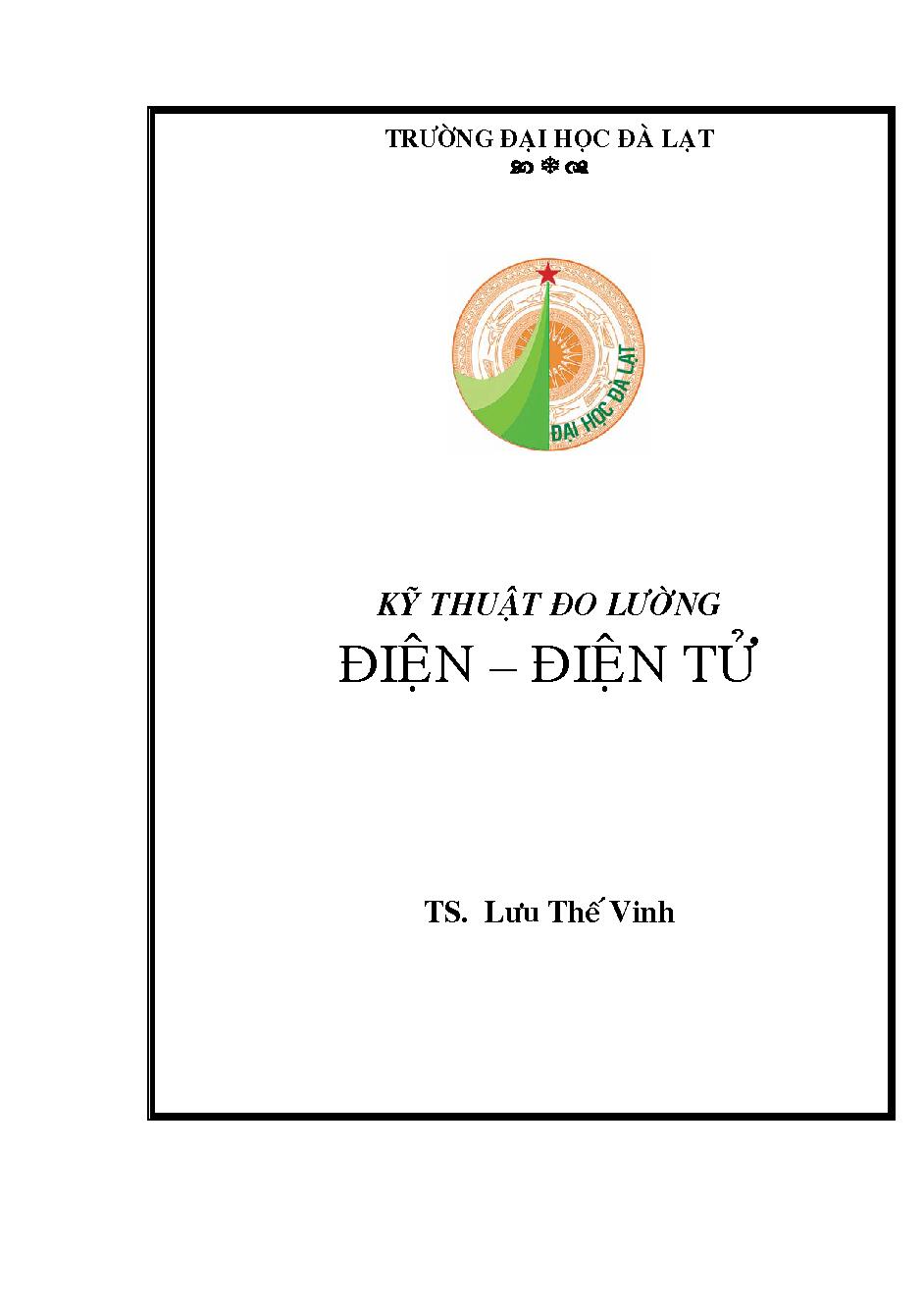 Kỹ thuật đo lường điện - điện tử