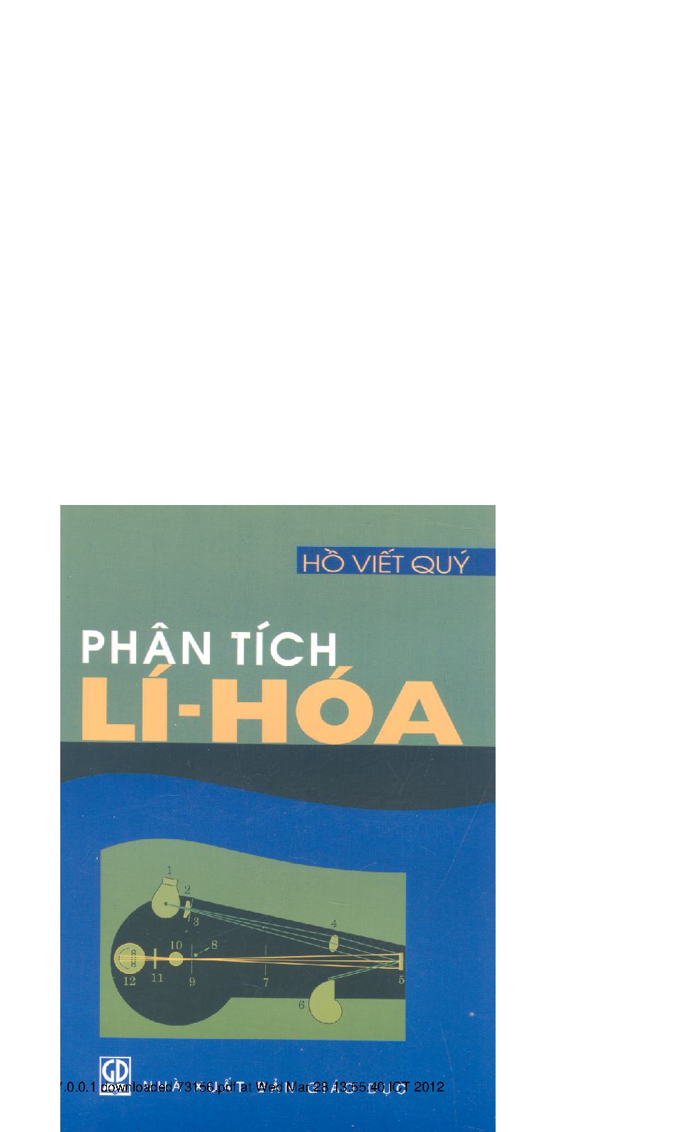 Phân tích lí - Hóa