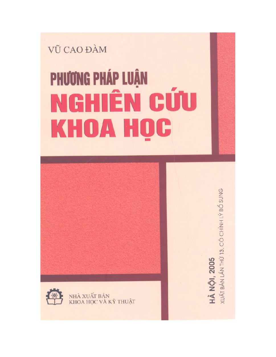 Phương pháp luận nghiên cứu khoa học