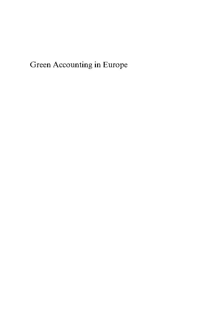 Green Accounting in Europe