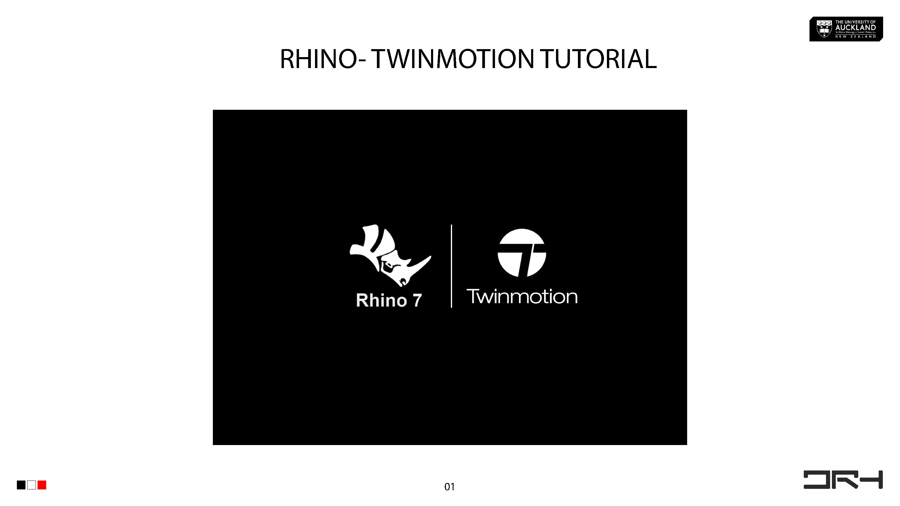 Rhino- Twinmotion tutorial