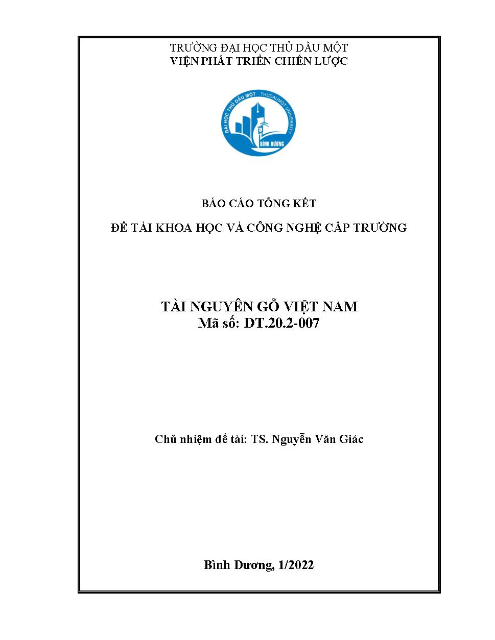 Tài nguyên gỗ Việt Nam