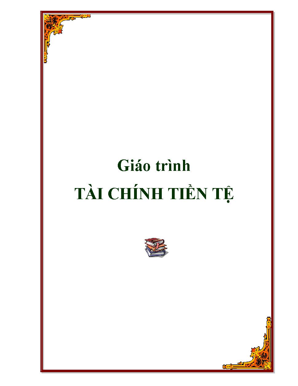 Giáo trình Tài chính tiền tệ