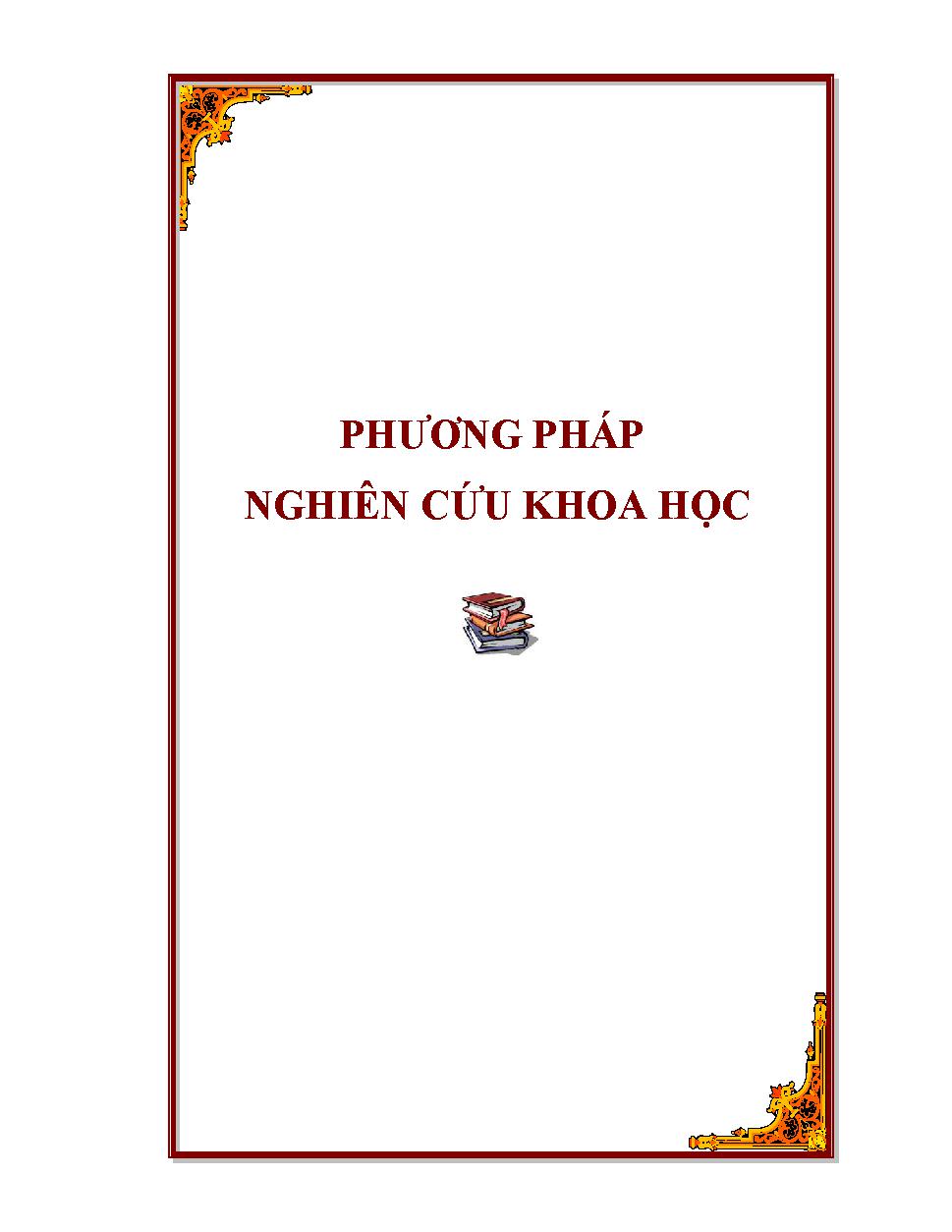 Phương pháp nghiên cứu khoa học